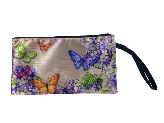 Lot of 2 Annabel Trends Owl & Butterfly Cosmetic Bags - Good Condition