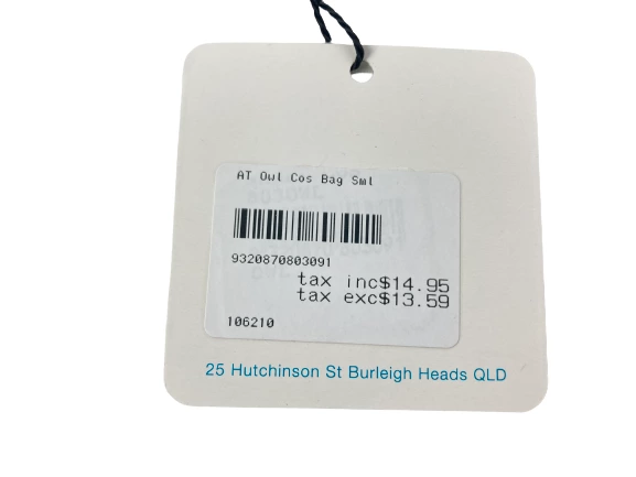 Lot of 2 Annabel Trends Owl & Butterfly Cosmetic Bags - Good Condition