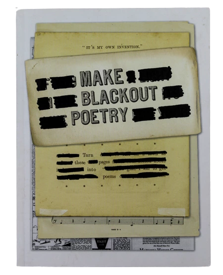 Make Blackout Poetry Book by John Carroll - Good Pre-Owned Condition