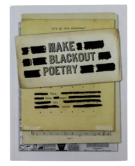 Make Blackout Poetry Book by John Carroll - Good Pre-Owned Condition