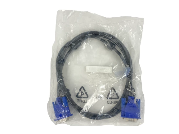 Honglin VGA Monitor Cable E239426 15 Pin Male 6" Sealed Lot