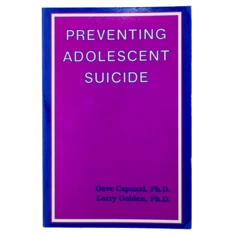 Preventing Adolescent Suicide by Capuzzi & Golden PhD Vintage Paperback 1988