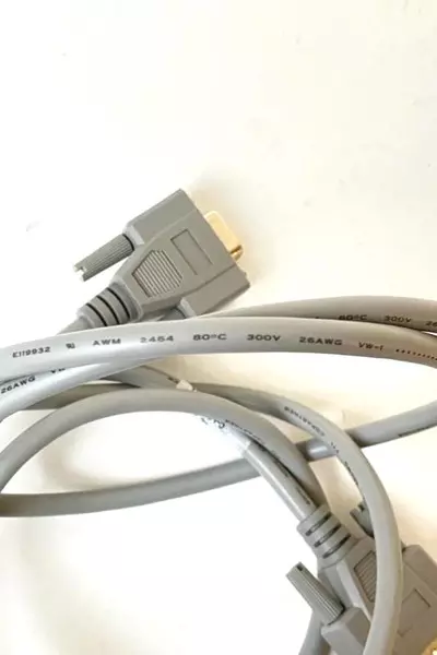 Copartner E11992 26AWG 300V 9-Pin Monitor Cable Gray 71" - Very Good Condition