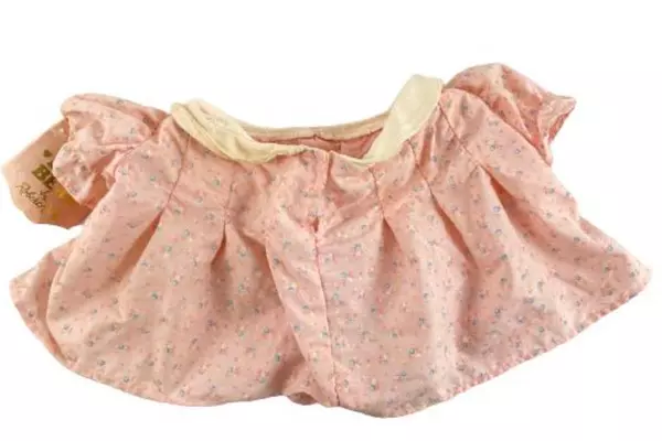 Vintage 1989 Liza Bear Costume by Robert Raikes - Floral Dress, Stains & Wear