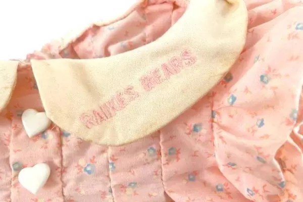 Vintage 1989 Liza Bear Costume by Robert Raikes - Floral Dress, Stains & Wear