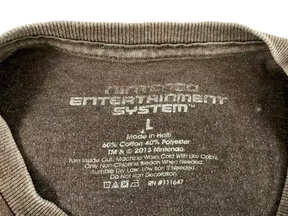 Nintendo NES Controller Logo T-Shirt Men's L Taupe Vintage 2013 Pre-Owned