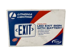 Lithonia Lighting LED Emergency Exit Signs 120/277V - Set of 4, No Battery