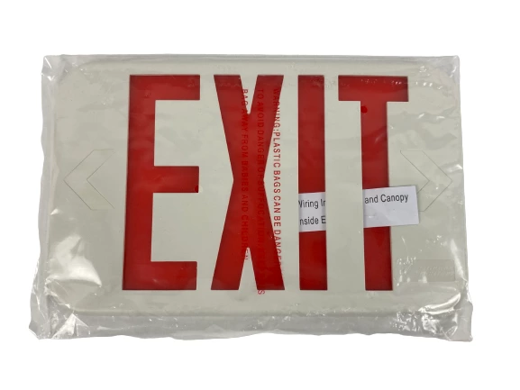 Lithonia Lighting LED Emergency Exit Signs 120/277V - Set of 4, No Battery