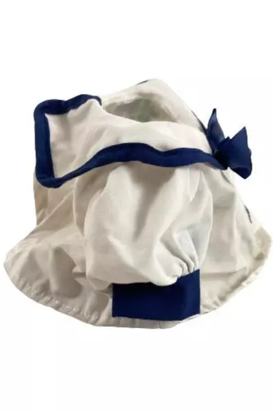Vintage Raikes Bears Sailor Costume Top White Blue Bow Pre-owned Rare