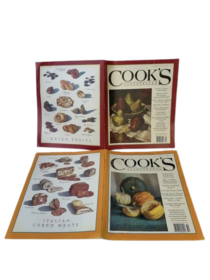 Lot of 3 Cook's Illustrated Magazines Jan-Feb & Sept-Oct 2004 Pre-owned