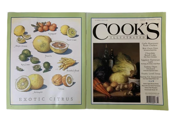 Lot of 3 Cook's Illustrated Magazines Jan-Feb & Sept-Oct 2004 Pre-owned