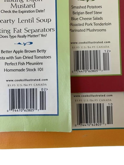 Lot of 3 Cook's Illustrated Magazines Jan-Feb & Sept-Oct 2004 Pre-owned