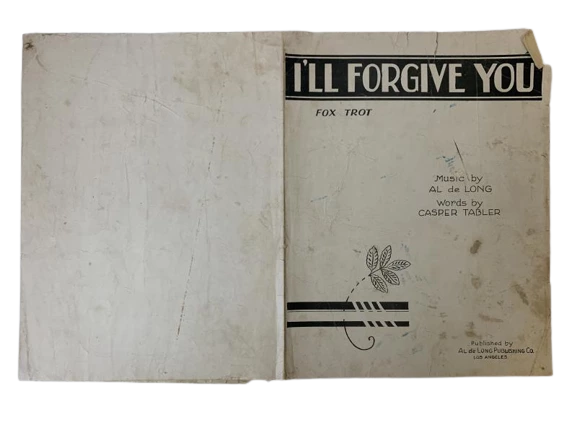 Lot of 2 Vintage Sheet Music: I'll Forgive You & Duna (1931-1932)