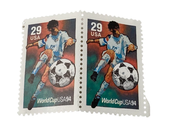 Lot of 5 Vintage 1992 World Cup USA 29 Cent Stamps - Mint Never Hinged