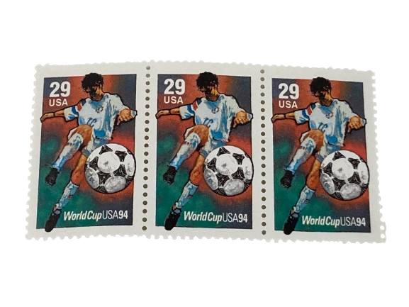 Lot of 5 Vintage 1992 World Cup USA 29 Cent Stamps - Mint Never Hinged