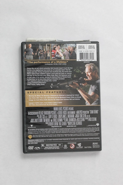 Gran Torino DVD Clint Eastwood Warner Bros Widescreen 2009 Pre-Owned