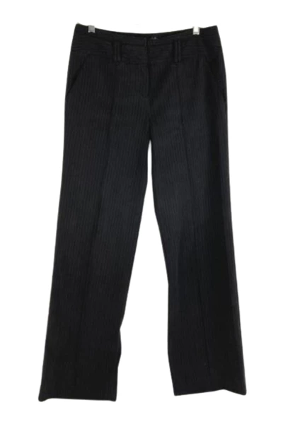 Essentials by A.B.S. Women's Size 8 Black Gray Pinstripe Dress Pants