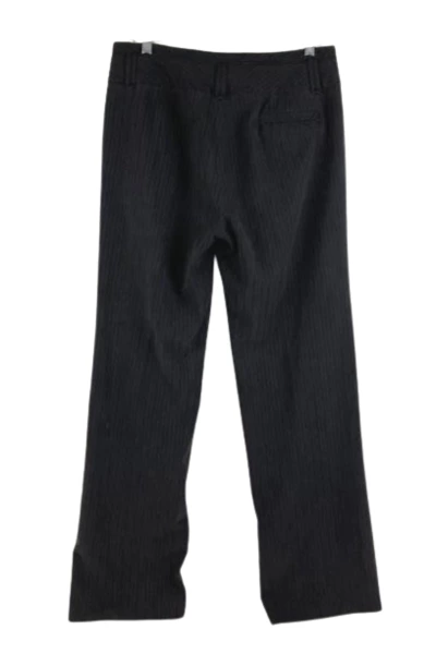 Essentials by A.B.S. Women's Size 8 Black Gray Pinstripe Dress Pants