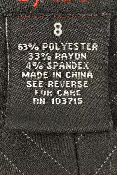 Essentials by A.B.S. Women's Size 8 Black Gray Pinstripe Dress Pants