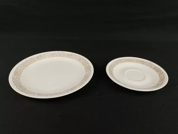 Corelle Woodland Bread Plate & Saucer Set - Lot of 2 - Good Condition