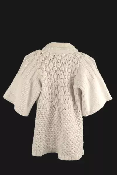 Design History Women's Cardigan Sweater XS Cream 3/4 Sleeve 2 Button Closure