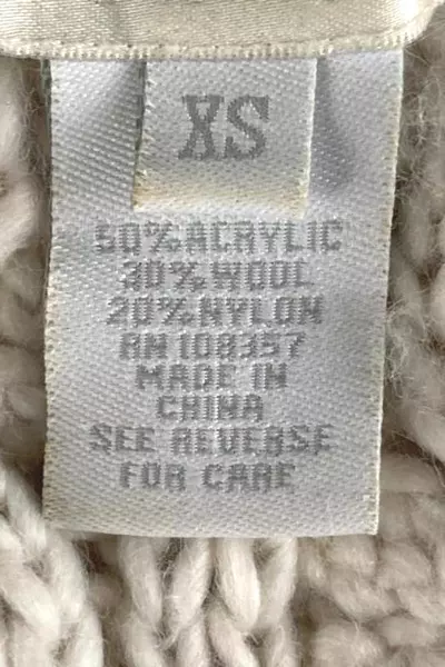 Design History Women's Cardigan Sweater XS Cream 3/4 Sleeve 2 Button Closure