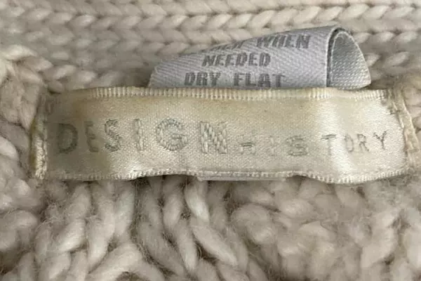 Design History Women's Cardigan Sweater XS Cream 3/4 Sleeve 2 Button Closure