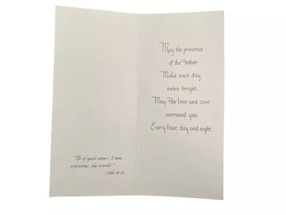 Lot of 2 Vintage Sunshine Line Religious Greeting Cards & Envelopes USA