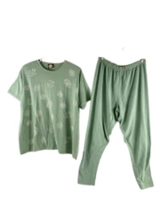Vintage Designs Limited Los Angeles Women's Green 2 Piece Outfit, One Size