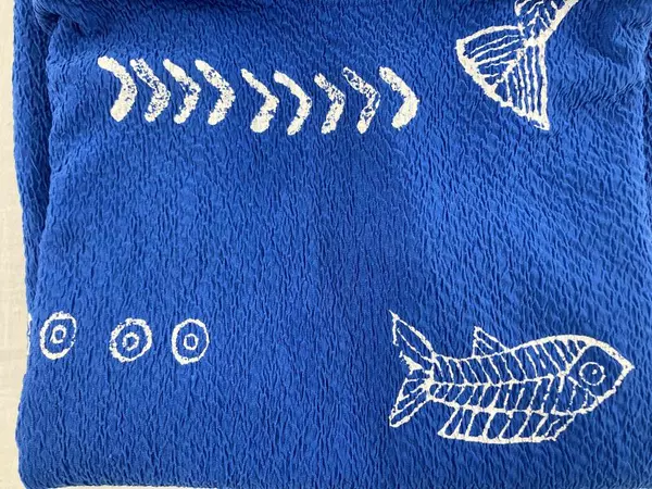 Vintage MaxiMa Women's Large Crinkle Blue Fish 2-Piece Outfit Sweatsuit