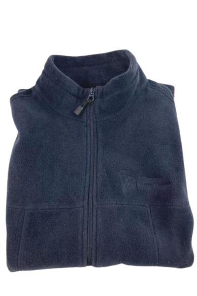 North End Women's Blue Fleece Vest Size L with Pockets - Good Condition