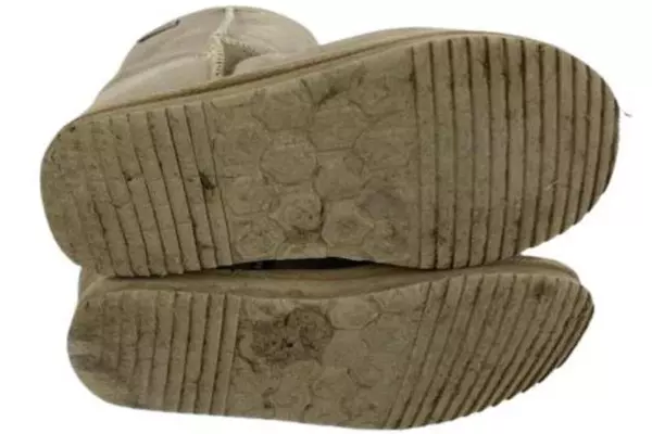 Aus Sport Beige Cream Suede Slip On Boots Unisex Men's 6 Women's 7 Aussie Wool