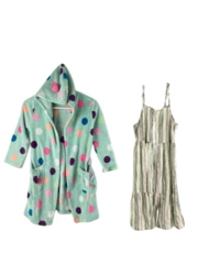 Lot of 2 Arizona Jeans Girls Size 7/8 Dress & Bathrobe Apparel Clothing