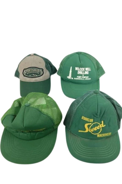 Lot of 4 Trucker Hats Wilcox Well Jeddeloh Sweed Sportsman's Warehouse