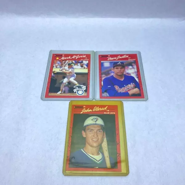 Lot of 6 1990 Donruss Baseball Cards - Walker, McGwire & Stars