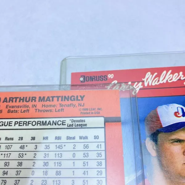 Lot of 6 1990 Donruss Baseball Cards - Walker, McGwire & Stars