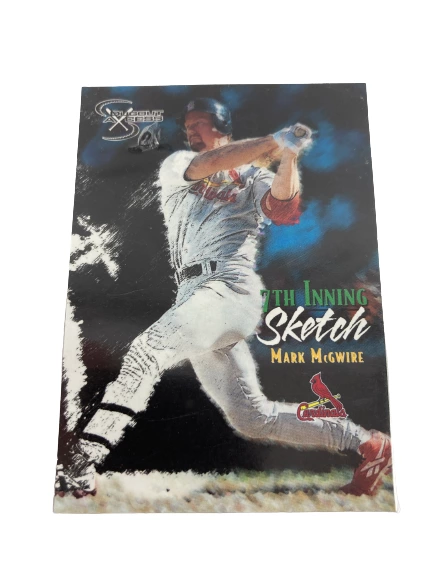 Lot of 3 Mark McGwire Baseball Cards - Pacific, Fleer, Leaf - Good Condition