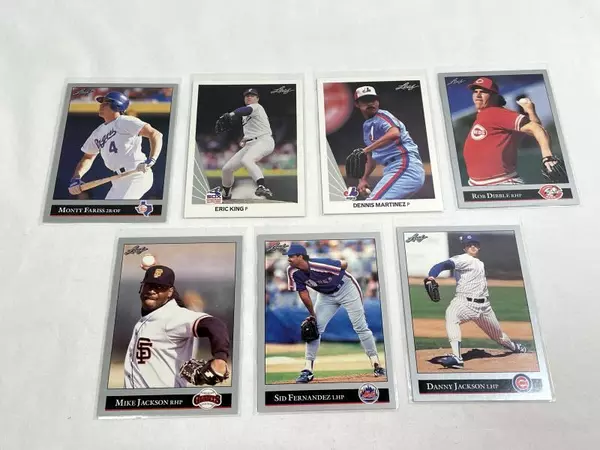 Lot of 25 Vintage 1990-1992 Leaf Baseball Cards - Astros, Mets, Yankees