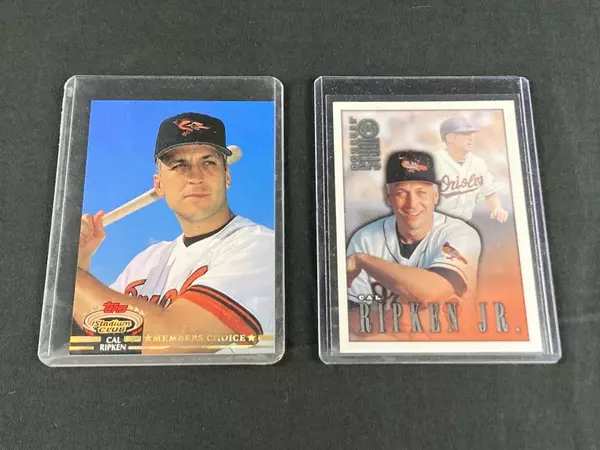Lot of 4 Cal Ripken Jr. Baseball Cards - Topps, Donruss, Pinnacle