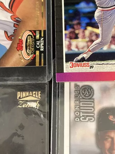 Lot of 4 Cal Ripken Jr. Baseball Cards - Topps, Donruss, Pinnacle