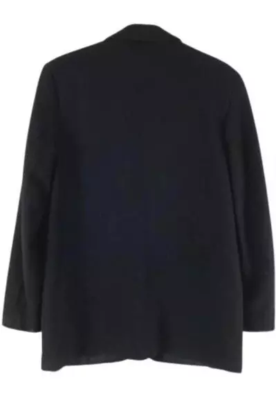 Vintage Royal Studio Women's Black Wool Blazer Jacket Size 10 Classic Style