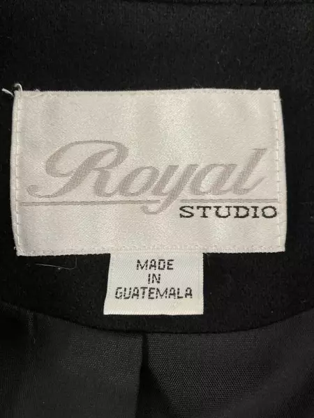 Vintage Royal Studio Women's Black Wool Blazer Jacket Size 10 Classic Style