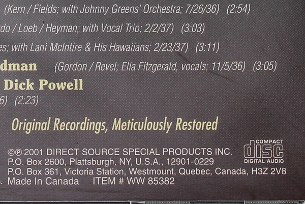 Legendary Entertainers: Best Of The Big Band Generation CD, 2001, Good Condition