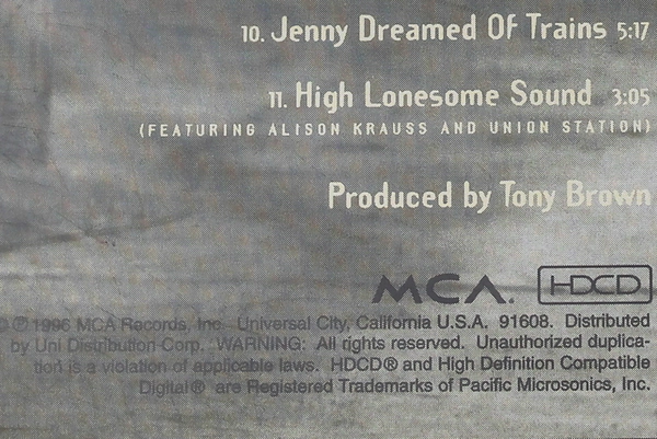 Vince Gill High Lonesome Sound CD 1996 MCA Records - Good Condition