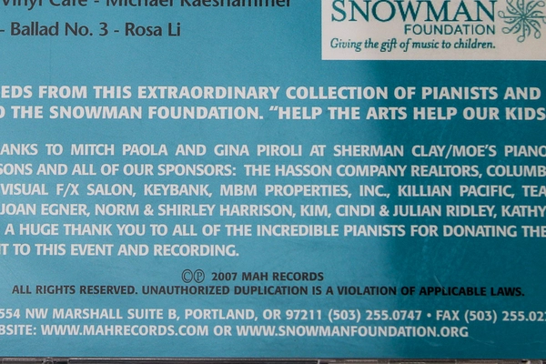 Signed Ten Grands Volume 7 CD by Tom Grant - Good Pre-Owned Condition