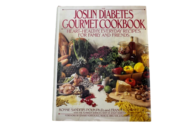 Joslin Diabetes Gourmet Cookbook 1993 - Heart Healthy Recipes, Vintage