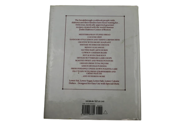 Joslin Diabetes Gourmet Cookbook 1993 - Heart Healthy Recipes, Vintage