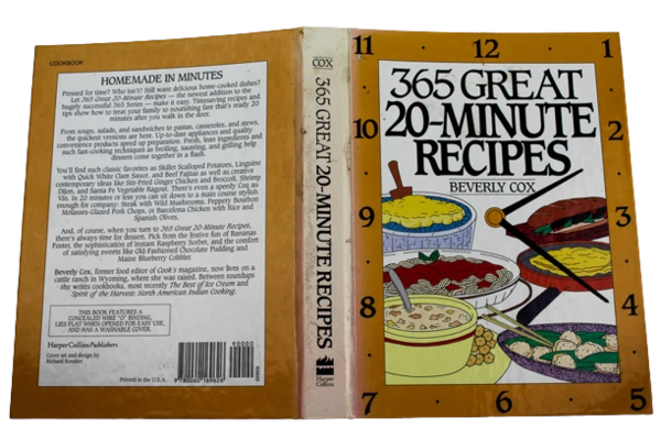 365 Great 20-Minute Recipes by Beverly Cox Vintage Cookbook 1995 HC