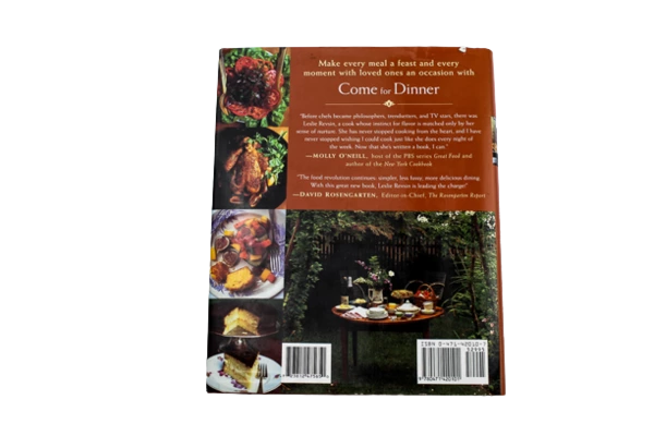 Come For Dinner Cookbook by Leslie Revsin - Memorable Meals HC - Good Condition
