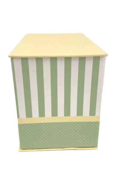 PMG Pastel Green Decorative Storage Box 7.25" Tall - Good Condition